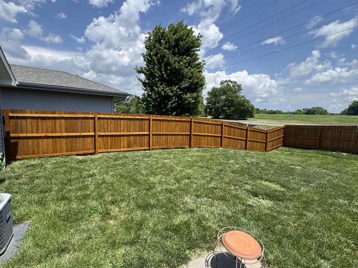 Cedar Privacy Fence — Stain & Seal