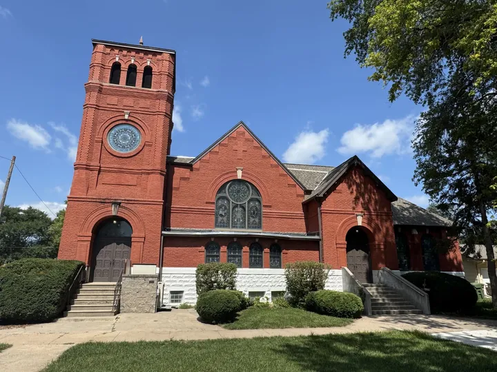 Historic Brick Church Exterior & Bell Tower