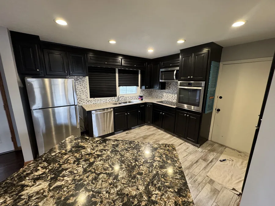 Kitchen Cabinets Painted Black — Whole Main Floor Refresh — finished, photo 1