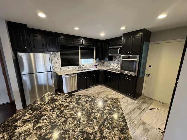 Kitchen Cabinets Painted Black — Whole Main Floor Refresh