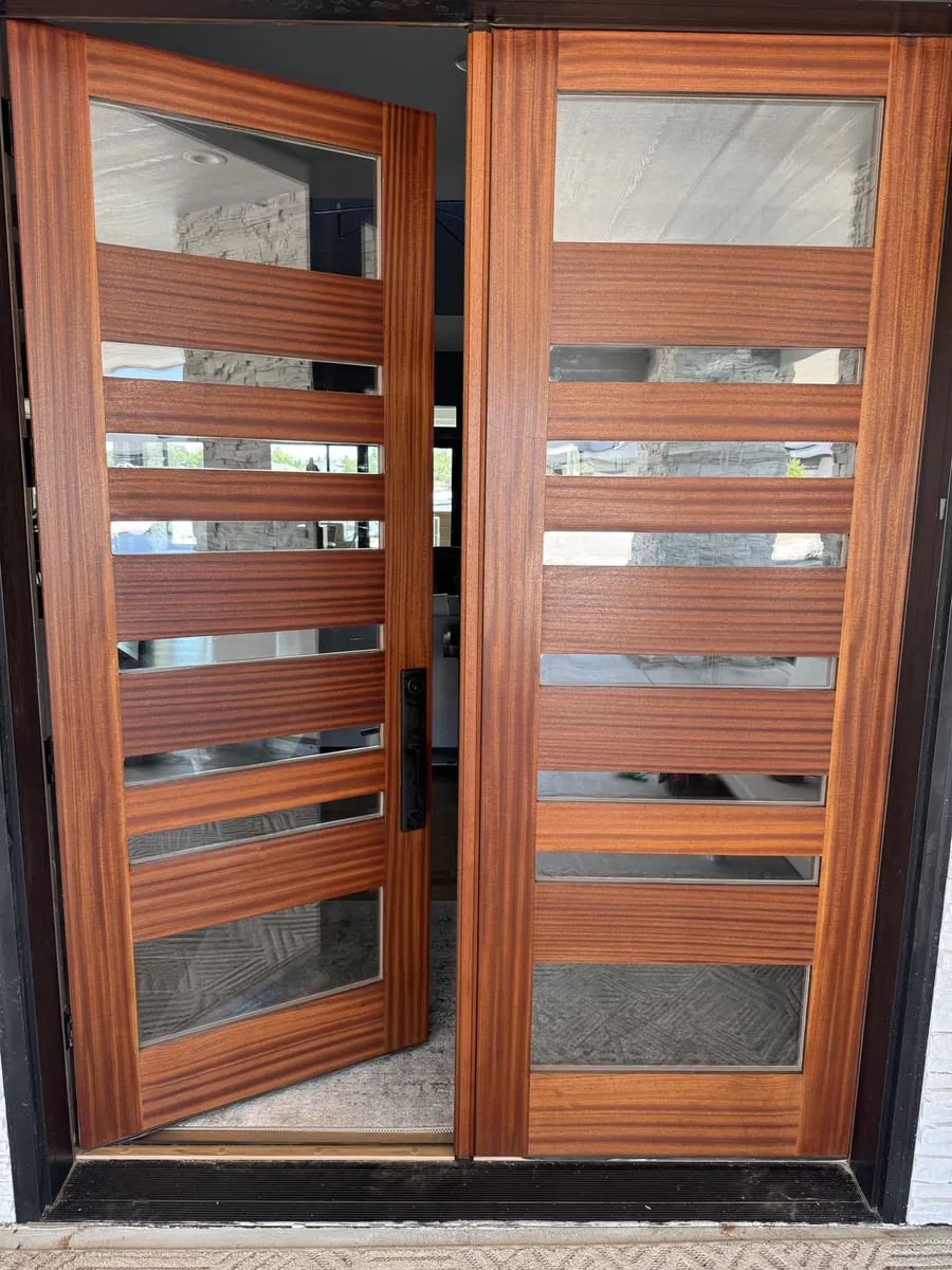 Mahogany Double Front Doors — Refinished — finished, photo 2