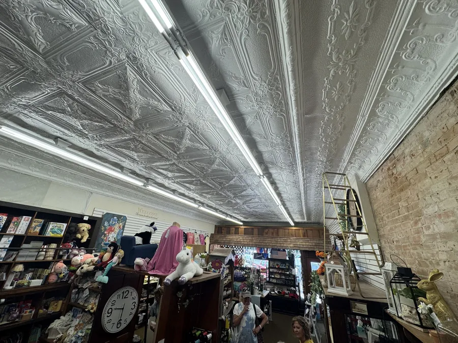 Historic Pressed-Tin Ceiling — Gift Shop — finished, photo 3
